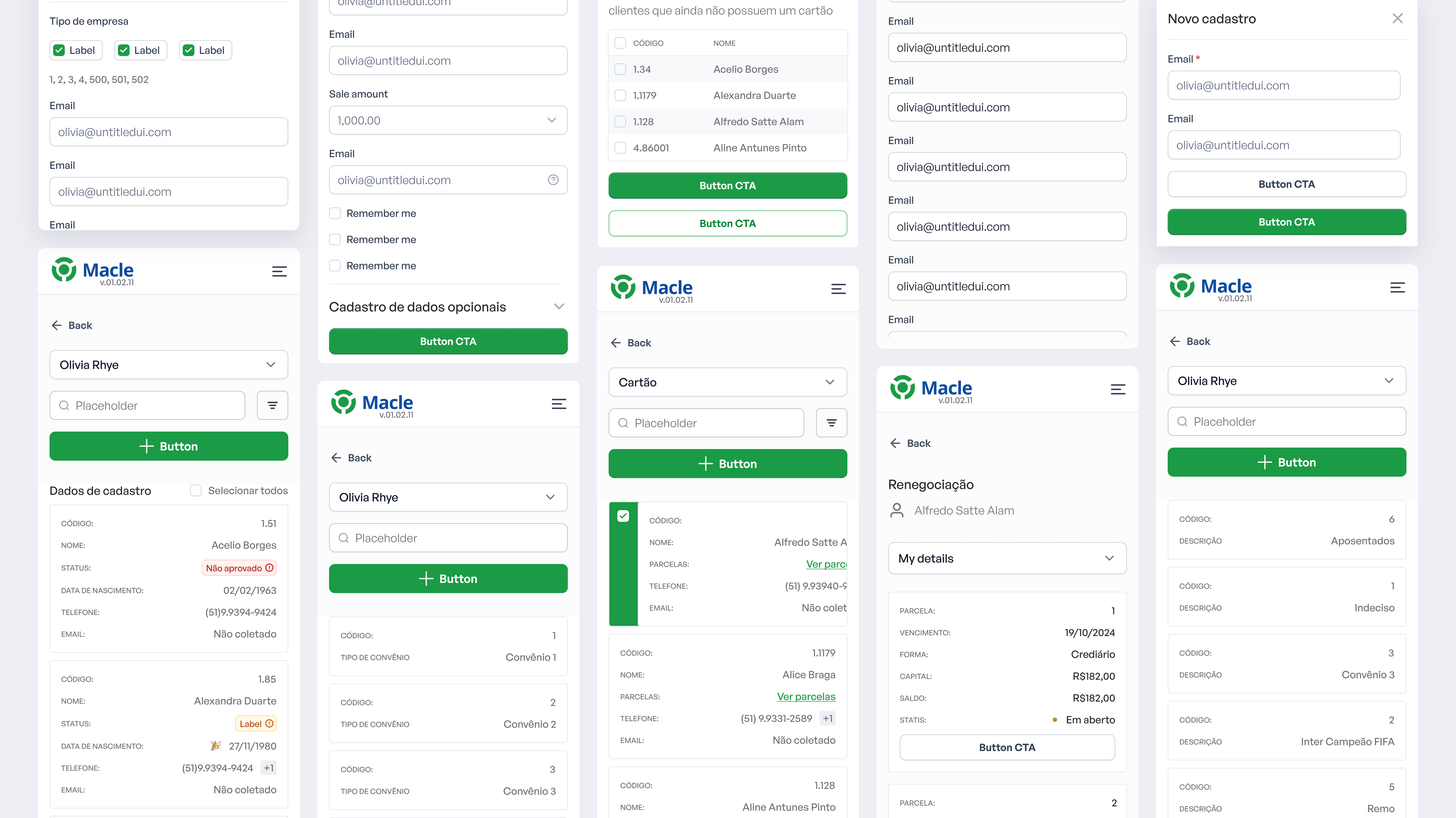 Tela final com documentos de venda no ERP da Macle